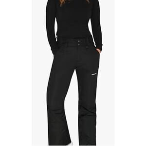 Arctix Black women’s insulated zipper pockets snow pants 5K,29”, size small(4-6)